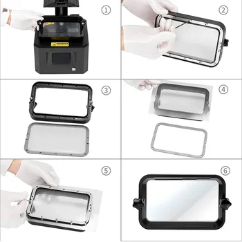 2PCS ฟิล์ม FEP 5.5 ใน 200*140 มม.สําหรับ ANYCUBIC Photon S สําหรับ Elegoo Mars 0.15 มม.เรซิ่น UV 3D เครื่องพิมพ์ Release ภาพยนตร์เครื่องพิมพ์ FEP แผ่น