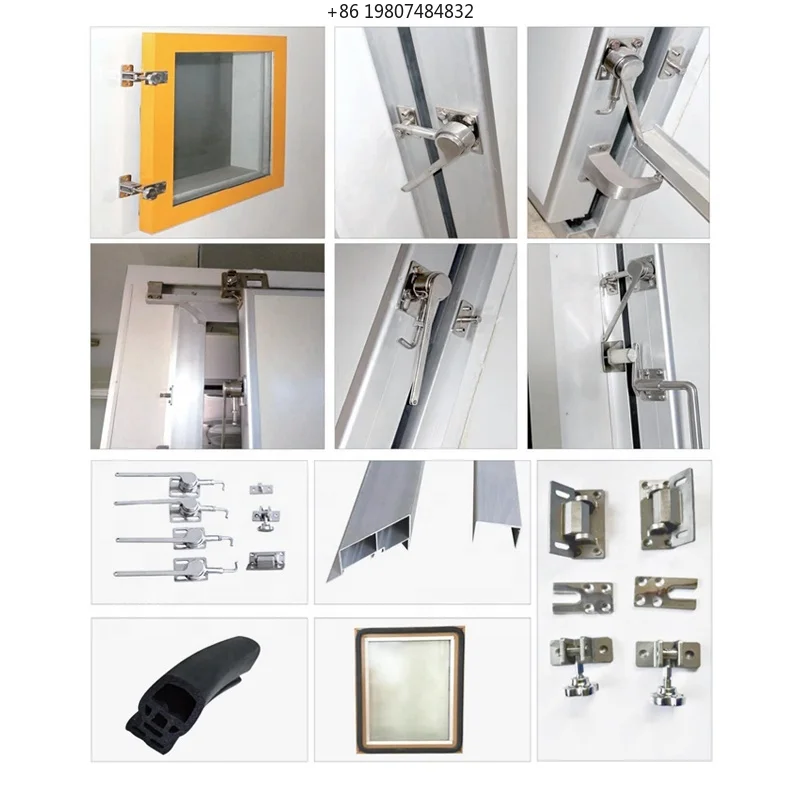 Controlled Atmosphere CA Refrigeration Cold Room Door Lock Accessories, Rail Frame Hardware Fittings for Sliding Door