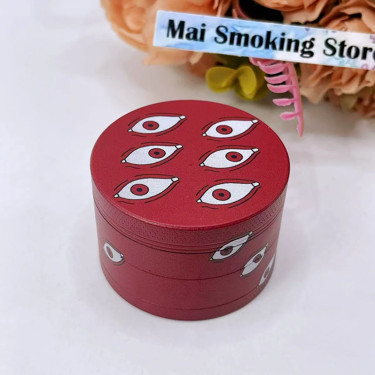 Moedor de Ervas Gojo de 2 Polegadas, Moedor Manual de Metal de 4 Camadas para Especiarias, Pimenta, Sal, Ferramenta de Fumar Jujutsu Kaisen