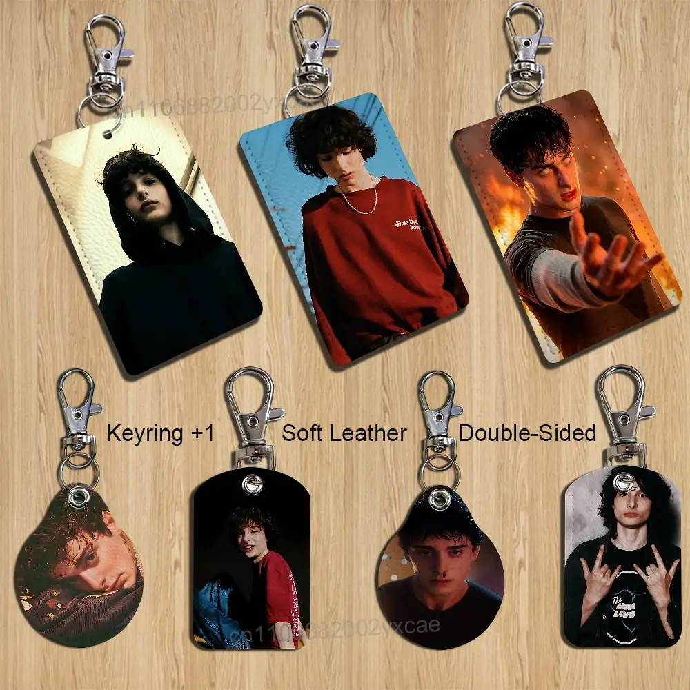 

W-Will Noah Schnapp Stranger Cartoon Singer Anime Card Keychain Fashion Pendant Bag ID Door Card Case Bus Card Cute Adult