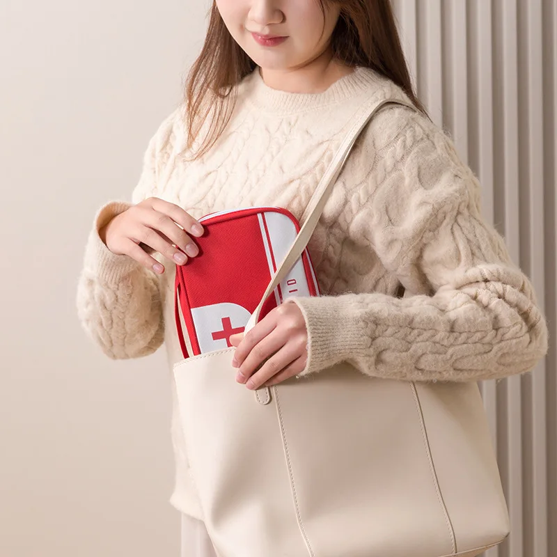 Portable Small Medicine Box Home First Aid Kit Travel Health Care Emergency Car Storage Bag Life-Saving Item - view 4