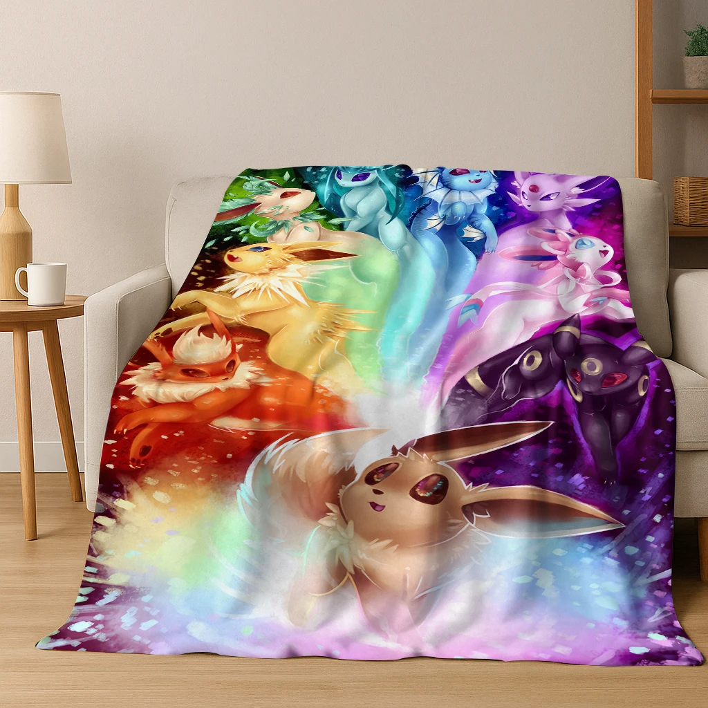 البوكيمون بيكاتشو الكرتون الفانيلا بطانية الاطفال لينة للمنزل غرفة نوم غرفة مكيفة مكتب السفر التخييم نزهة