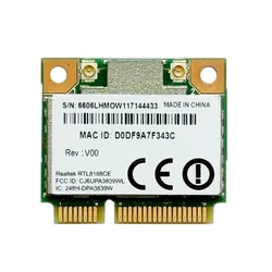 Rtl8188ce Wireless Wlan Wifi Card  150mbps Half Mini Pci-e Pcie For Laptop Network Modem 802.11bgn