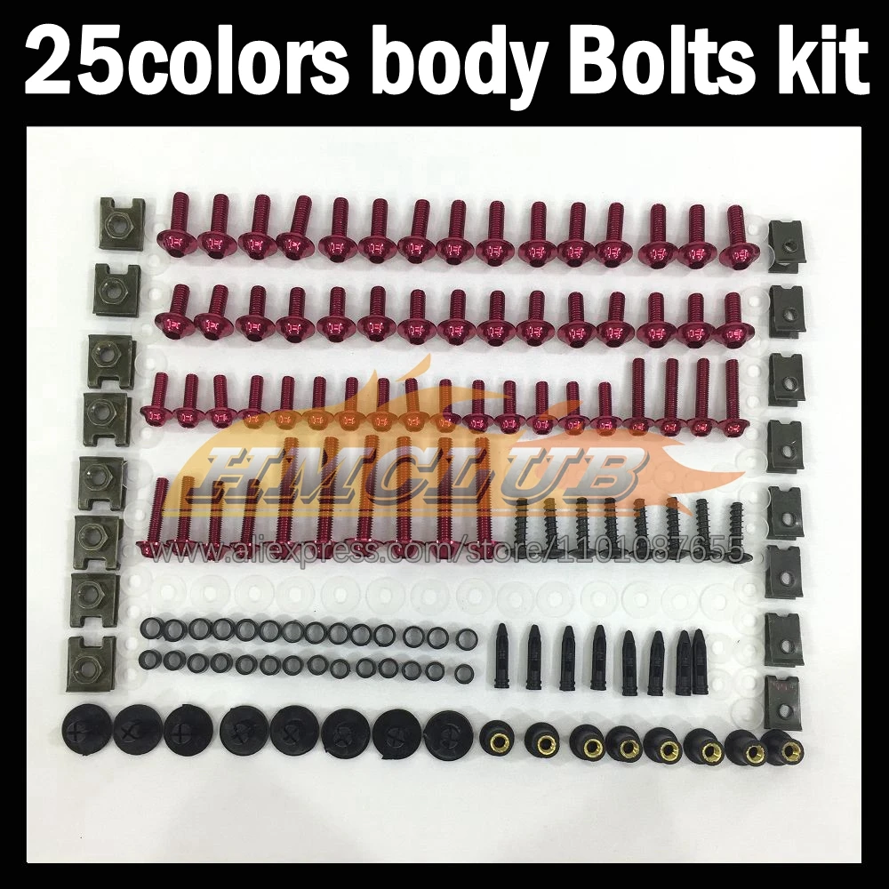 268ps Full Screws Kit Body bolt For HONDA VTR1000 VTR 1000 R CC RC51 SP1 SP2 00 01 02 03 2004 2005 2006 Fairing bolts screw NutS