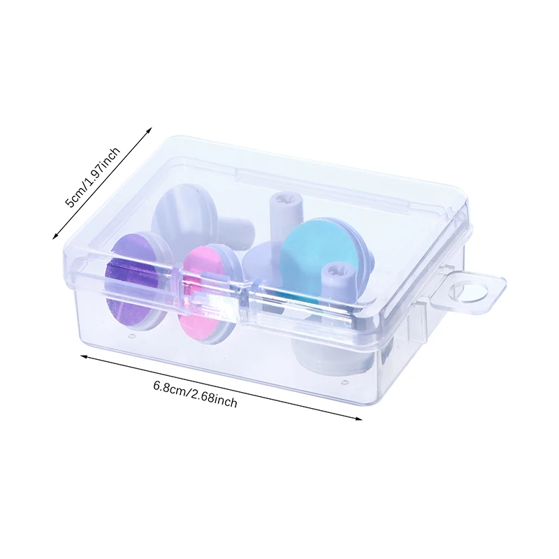 6Pcs/Box Trimmer Refill Baby Nail File Pads Durable Abrasive Paper Grinder Nail Grinding Heads Nail Clipper Nail Trimmer Pads