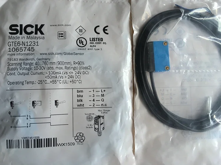 

Новый оригинальный фотоэлектрический переключатель SICK GTE6-N1231 GTE6-P1231