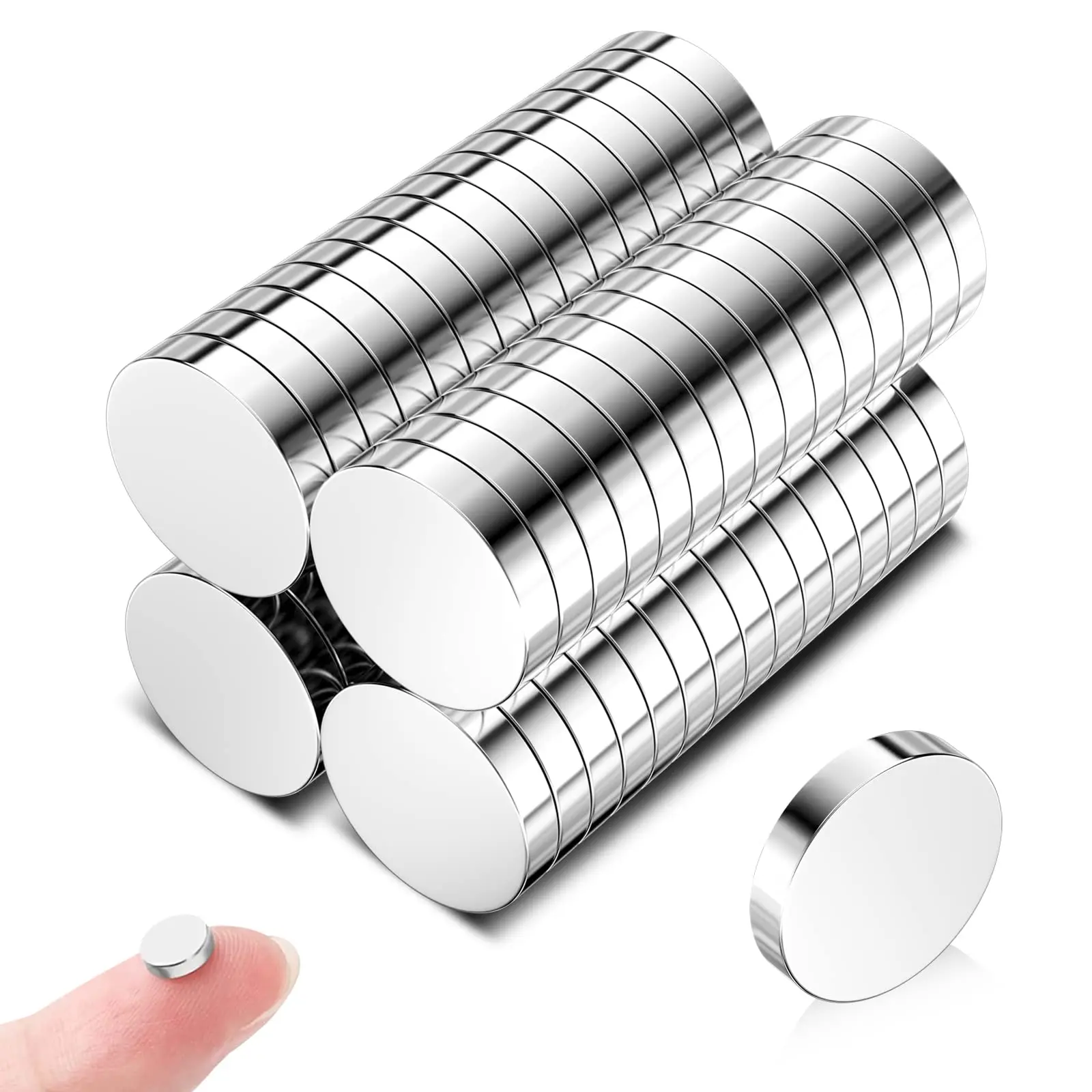 

Small Round Magnets 10×1/10×1.5/10×2/10×3/10×4/10×5/10×10mm Rare Earth Magnets Multi-Use Neodymium Office Magnets