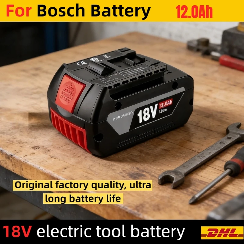 

️Original For BOSCH 18V battery, 12000Ah, for Bosch 18V power tools GBA GBH GSR GSB BAT618 BAT609 BAT620 Replacement Battery