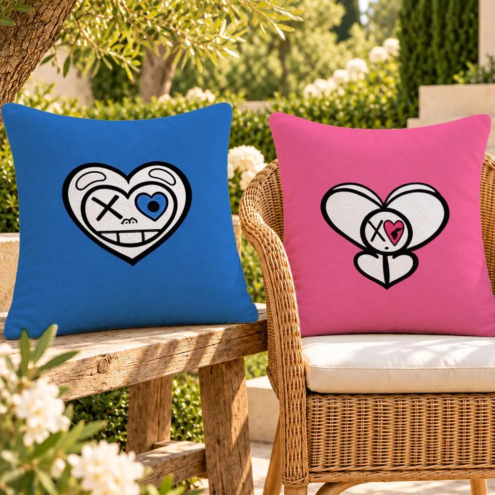 Group K-Pop XLOV Cushion Cover Soft Plush Throw Pillow Cover Washable Sofa Bed Patio Chair Home Decor