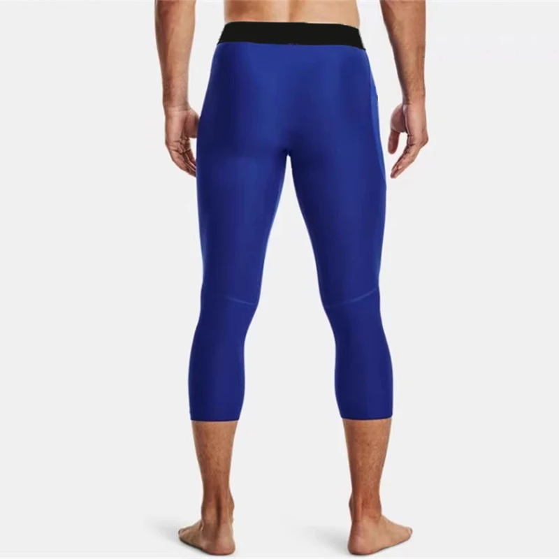 Men Compression 3/4 Leggings Sportswear Elastic Male Trousers Gym Tights Fitness Tracksuits Training Jogging Skinny Pants Men image 5