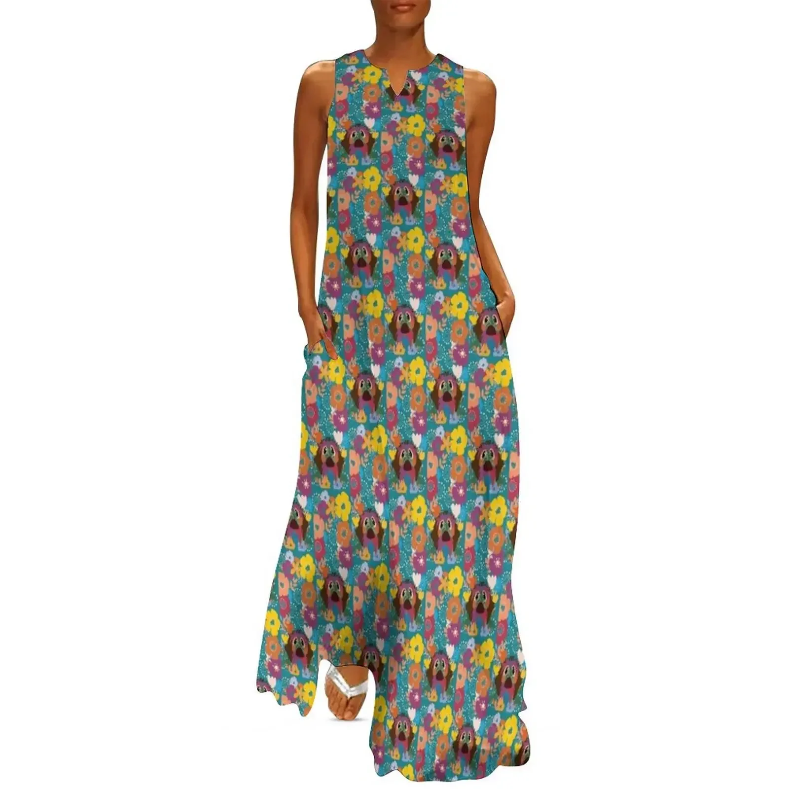 

BROWN NOSE Long Dress dresses korean style Women's long dress dresses summer women's summer jumpsuit Dress