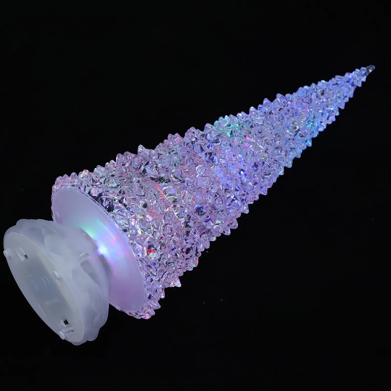 Christmas Tree Night Light LED Acrylic Table Lamp for Bedroom Nursery Decor – Cute Desktop Ornament Gift