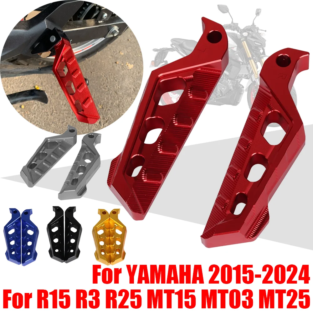 

For YAMAHA YZF R15 R3 R25 MT15 MT03 MT25 MT-15 MT-03 MT-25 Accessories Rear Passanger Foot Pegs Pedals Rest Footrests Footpegs