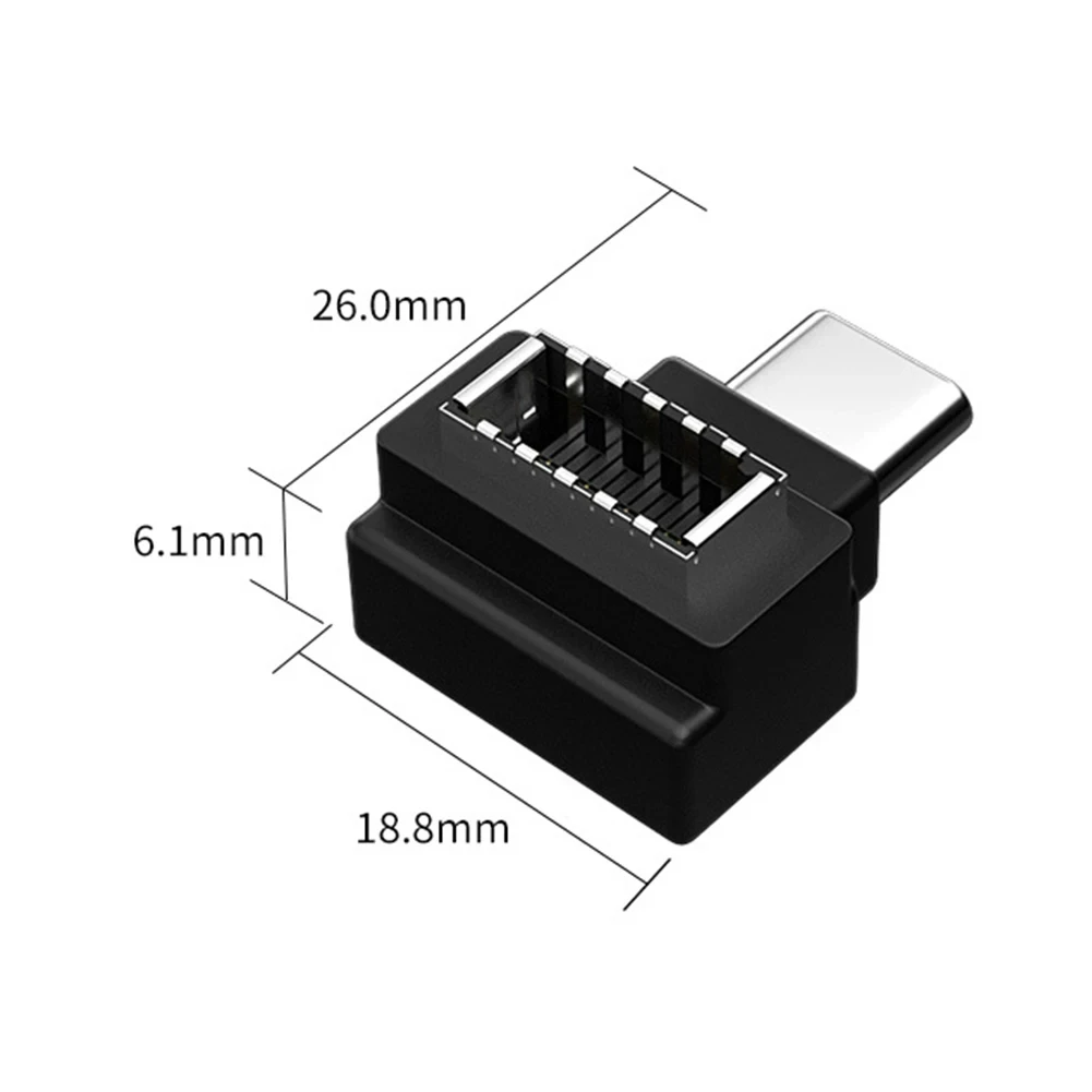 CY USB C-kabel naar USB-adapter USB-C USB 3.1 Type C naar USB 3.0 A Datakabel 20cm man-vrouw met paneelmontage Schroefgat