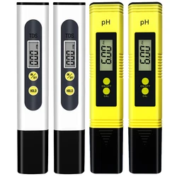 TDS Meter 0-9990ppm Digital PH Meter 0.01 PH High Precision Pen Water Tester TDS&PH Meter 0-14 PH LCD PPM Tester Aquarium Filter