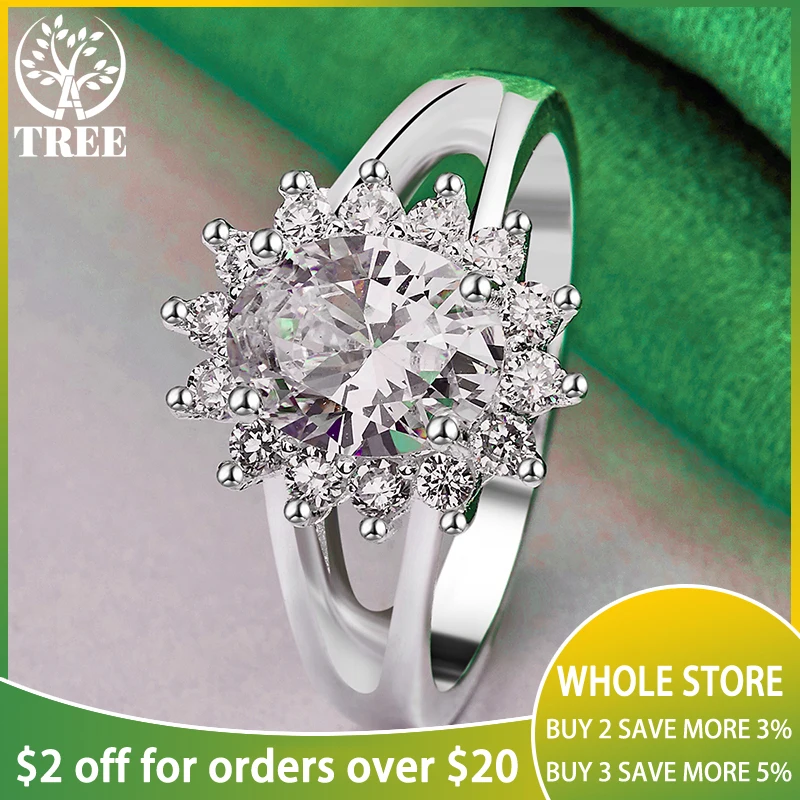 

925 Sterling Silver Luxury Shiny Oval Zircon Ring For Women rings Fashion Party Banquet Birthday Wedding Christmas Charm Jewelry