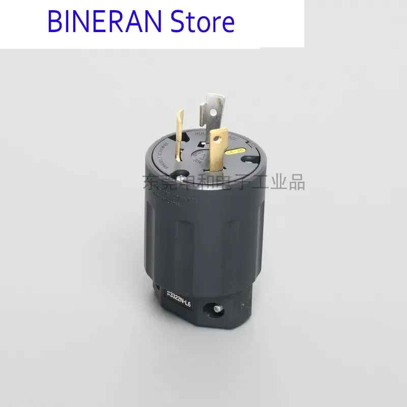 

Motor industrial plug 3322N-L6 US standard power plug 30A 250V