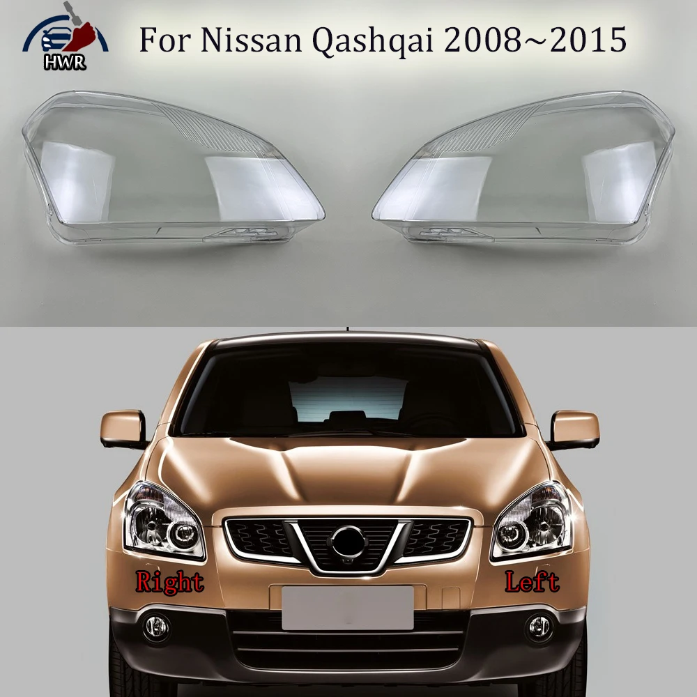 

Front Lamp Shade Headlight Mask Shell Transparent Cover Lens Replace The Original Lampshade For Nissan Qashqai 2008~2015