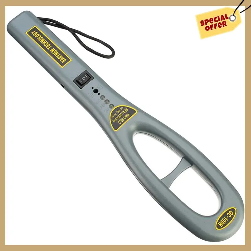 1 pieza GC101H Detector de metales portátil Detector de metales Super escaneo contador de luz gris