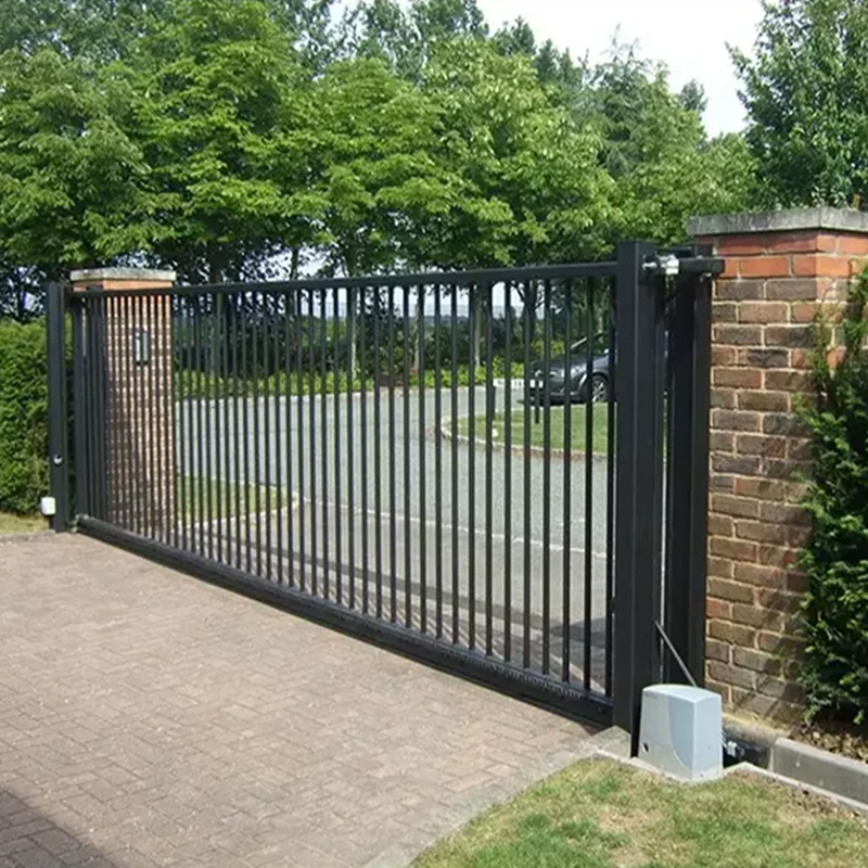

Customization Latest Design Metal Wrought Iron Steel Aluminum Sliding Gate Automatic Entry Main Gate Hot Sale