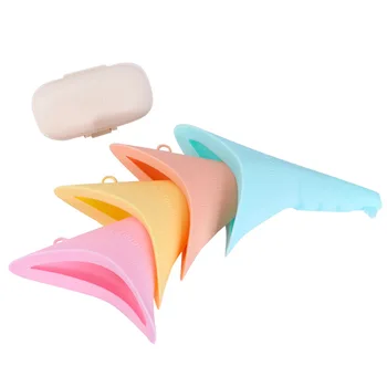 Damski przenośny, awaryjny pisuar stojący na zewnątrz, żeński silikonowy pisuar