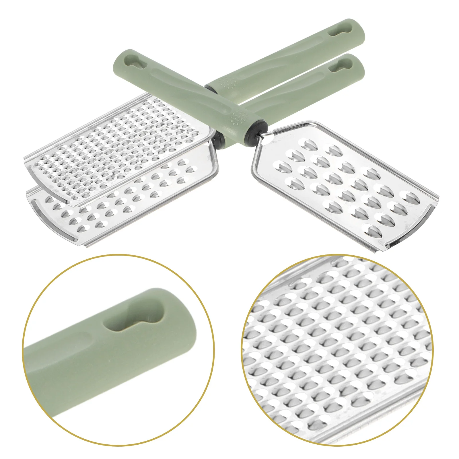 

3pcs Cheese Grater Set Stainless Steel Fine Coarse Ultracoarse Surfaces For Lemon Ginger Garlic Vegetables Chocolate Handheld