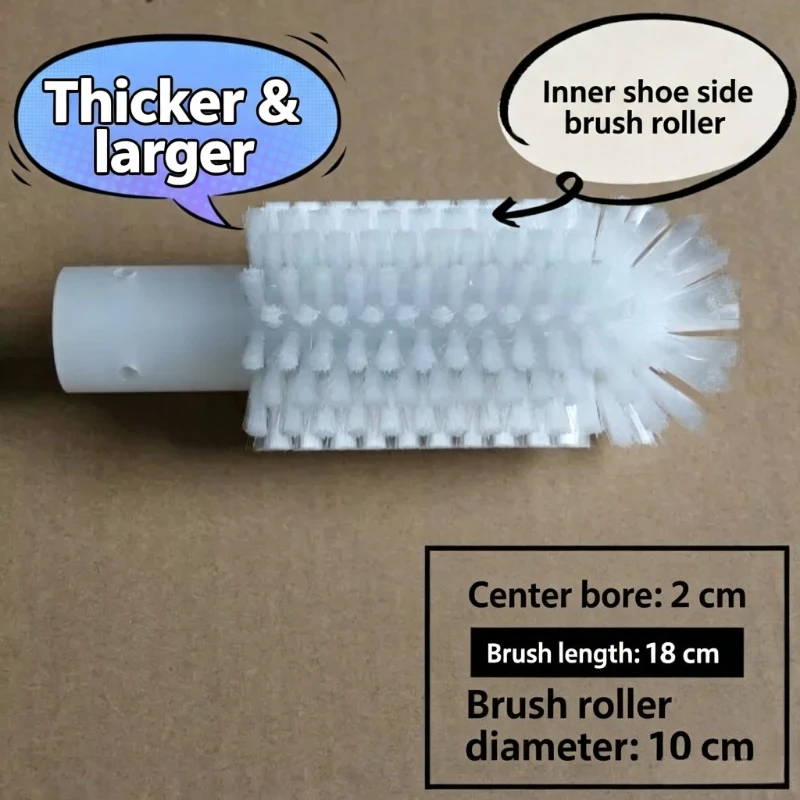 Commercial Shoe Washer Roller Brush Wheel Spare Parts Nylon Bristle Replacement Accessory for Shoe‑Cleaning Machine