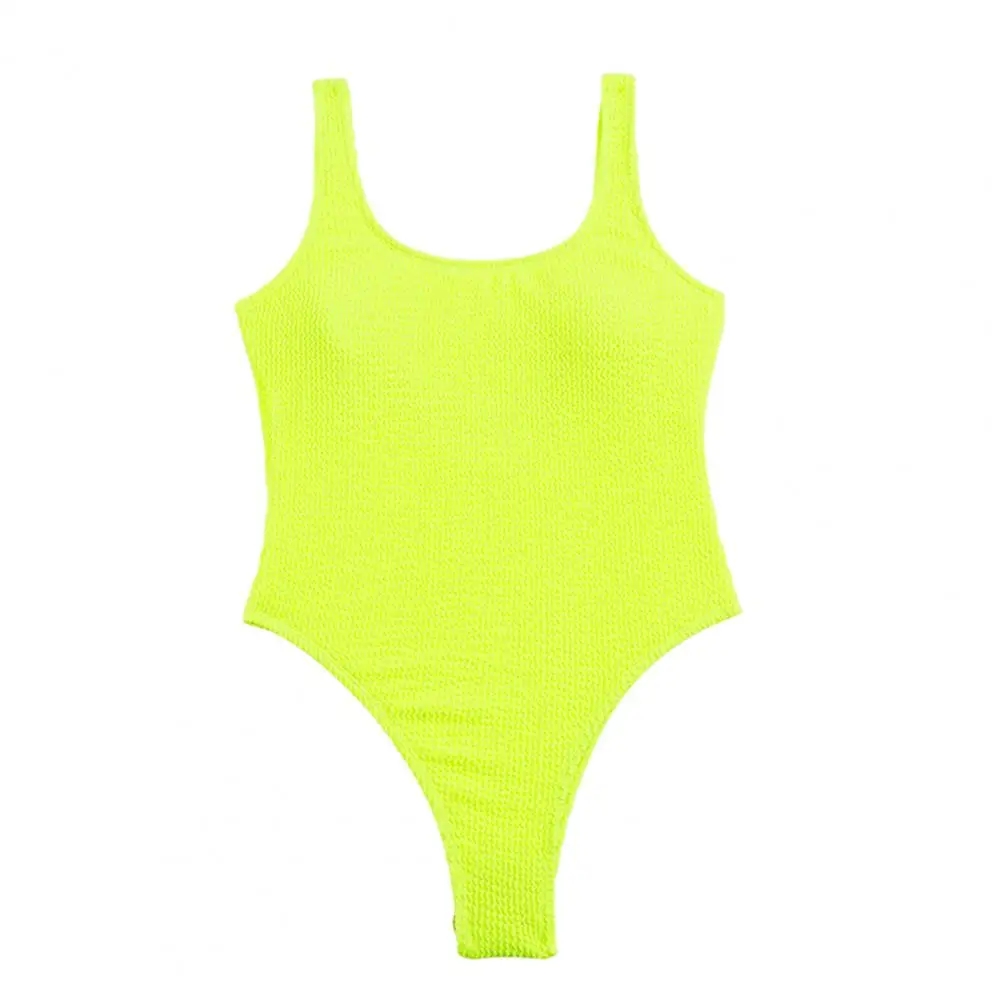 Maillot de bain une pièce extensible pour femme, monokini dos nu, séchage rapide, sexy, slim, document bonbons