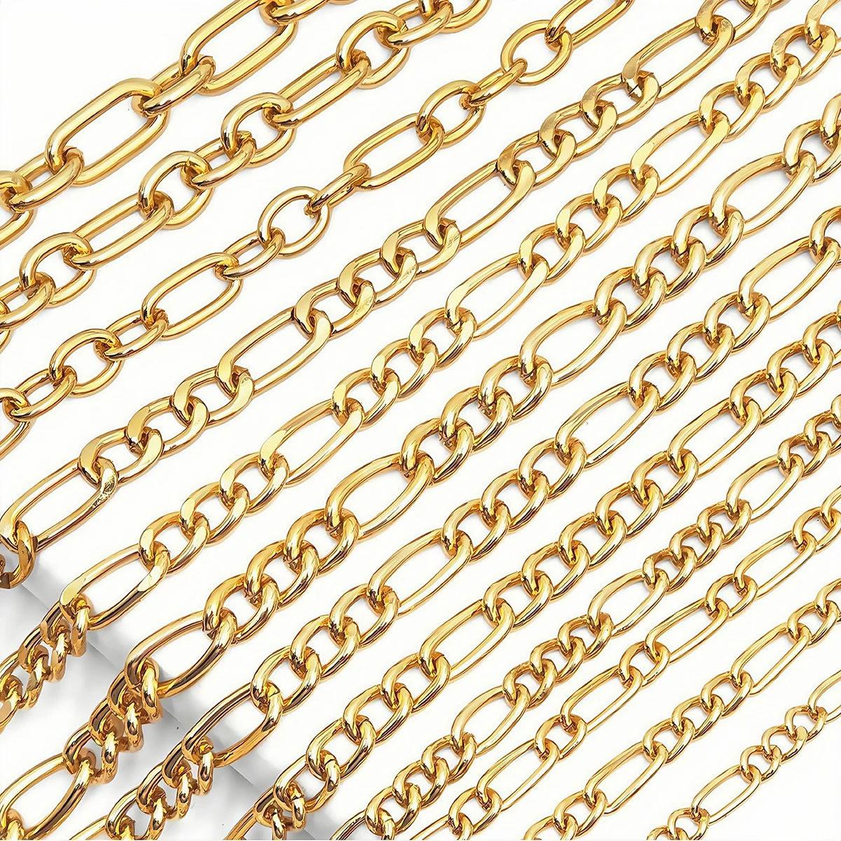 1 Meter Aluminum Twist Chain O-Shaped Extended Chains for DIY Necklace Bracelet Jewelry Making Clothes Bag Component Accessories image 5