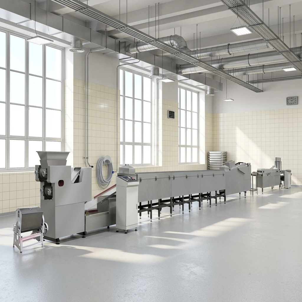 FOODLINE Custom Painting Noodle Maker Stable Operation Multi Mold Replaceable for Global Retail Food Partners