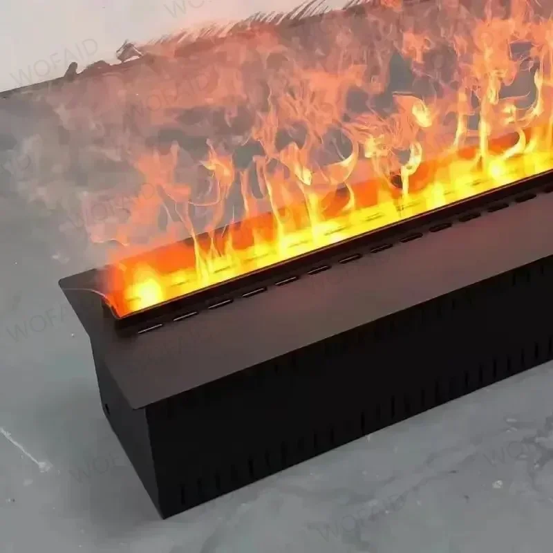 3D Atomizing Fireplace with No Fire Risk ECO Decoration Custom Fog Smart Indoor Simulation Color Flame Electric Water Steam Fire