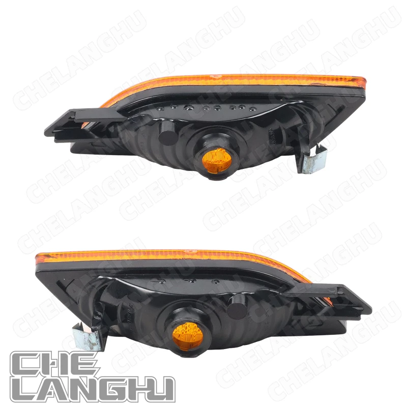 Front Bumper Side Marker Reflector Amber For Porsche Panamera 2010 2011 2012 2013 2014 2015 2016 Car Position Light No Bulbs