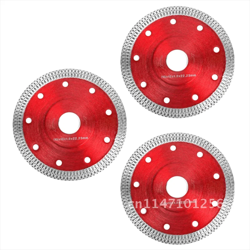 

Ultra Thin Cutting Blades 115mm/4.5" Diamond Saw Blades 3pcs for Angle Grinder Tile Saw Cutting Tile Granite Marble Ceramics