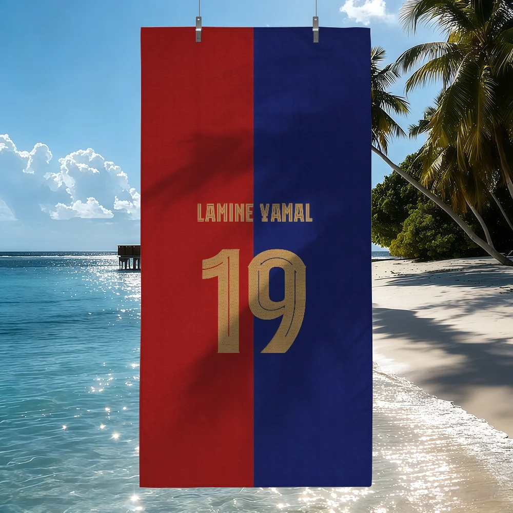 Footballer L-lamine Y-yamal Towel Drying Bath Towel Applicable To Light Swimming Camping Yoga Beach Out