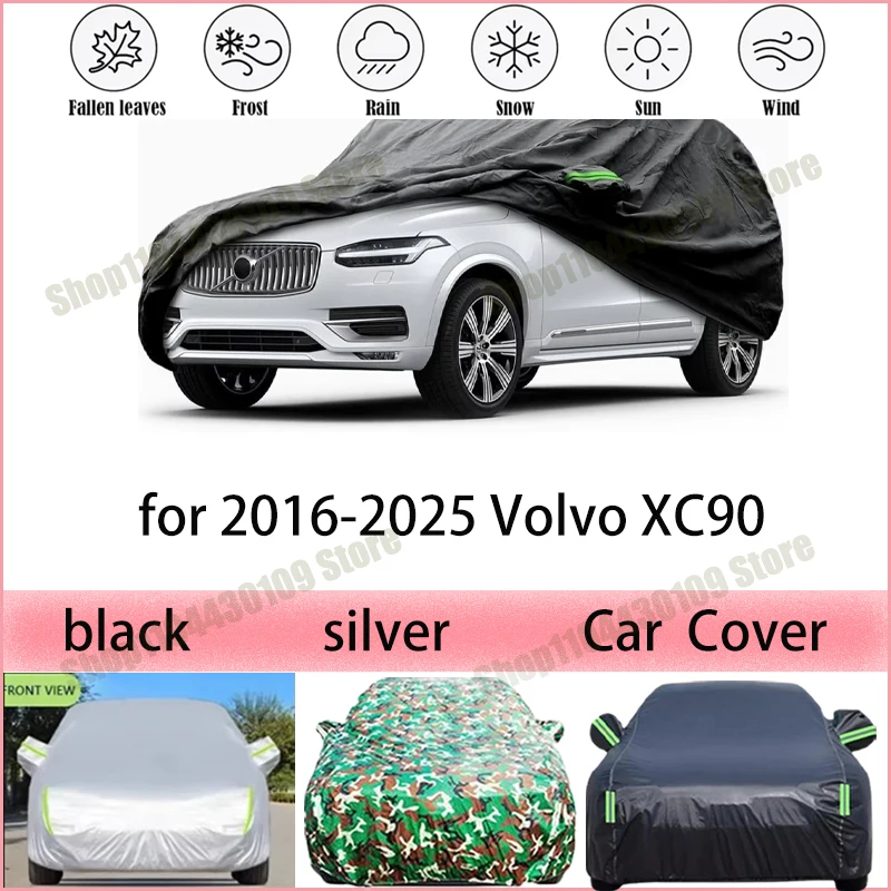 

Водонепроницаемый всепогодный чехол для автомобиля Volvo XC90 2016-2025: защита от солнца летом, УФ-излучения, дождя и снега зимой
