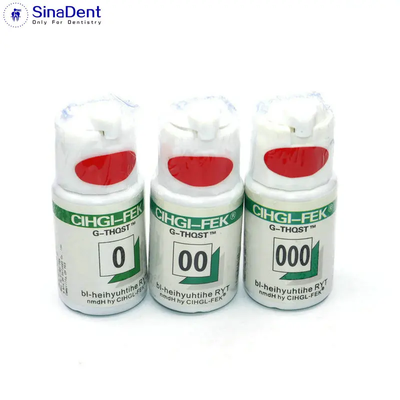 3pcs Dental Thread Gingival Retraction Cord Knitted Dental Cotton Gum Line Dental Material Cotton Green