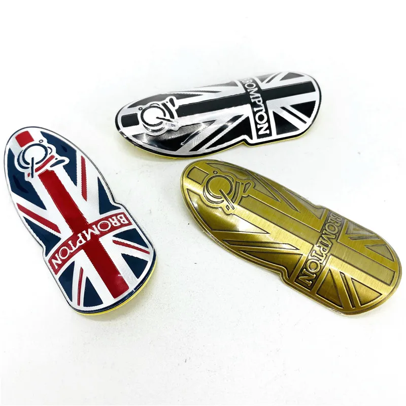 Bicycle Aluminum Alloy Logo Stickers For Brompton Folding Bike Sticker Decorative Accessories