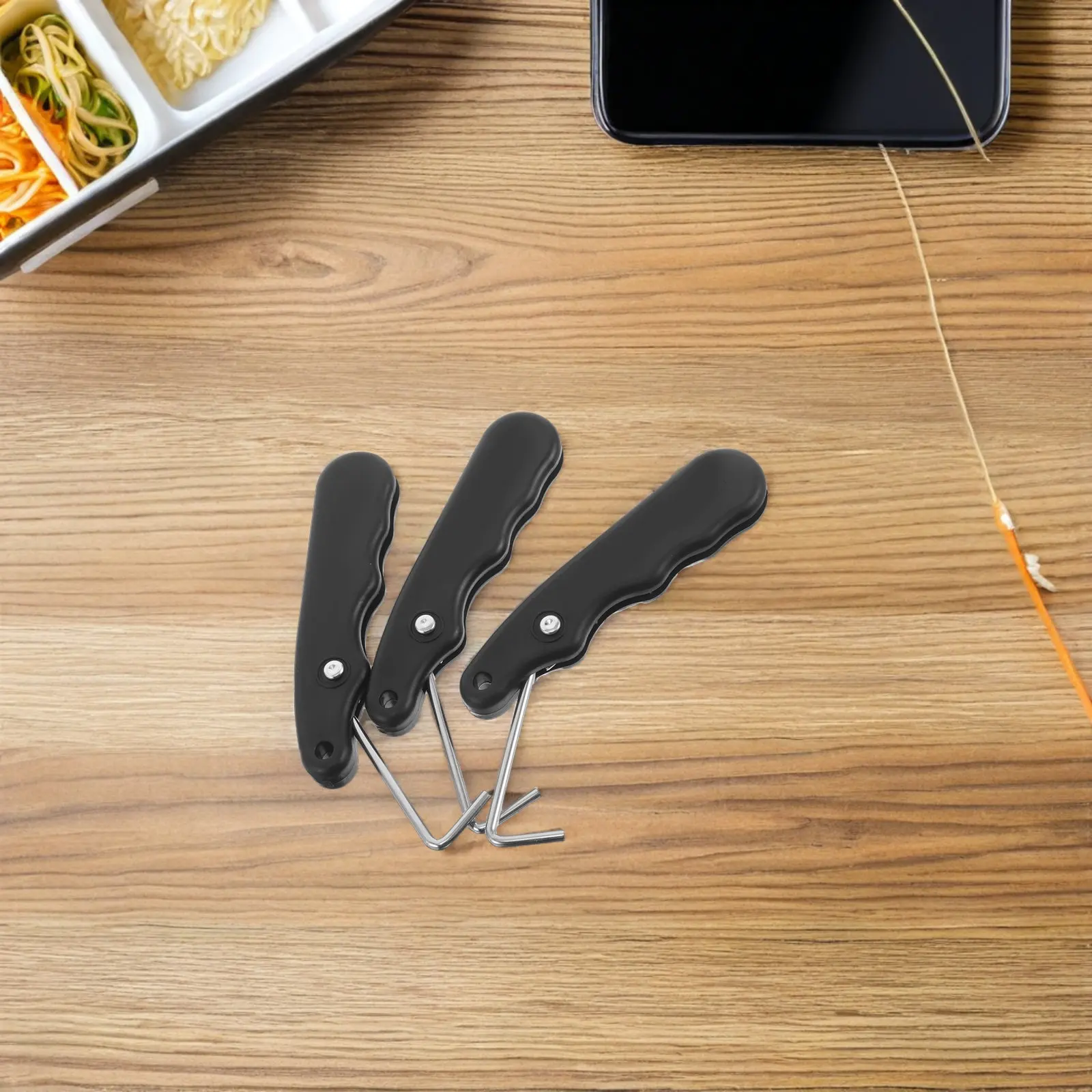 

Набор из 4 складных портативных инструментов для быстрой затяжки шнурков хоккейных коньков, черный