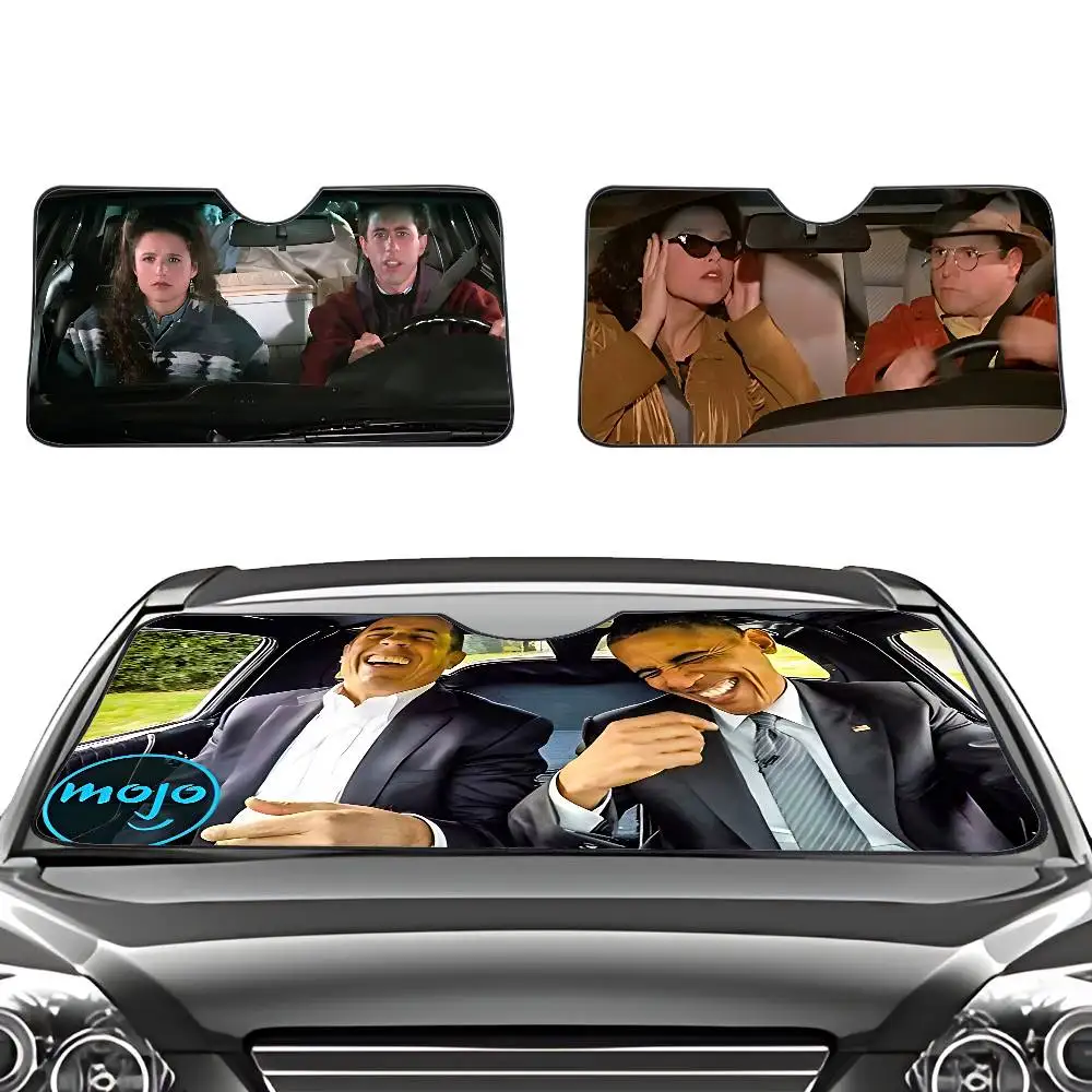 S-Seinfeld Driving Car SunShade Windshield Car Windscreen Cover Sun Shade Auto Visor Car Accessories