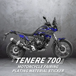 For  YAMAHA TENERE 700  Printed stickers electroplating material dazzling light change motorcycle decorative accessories