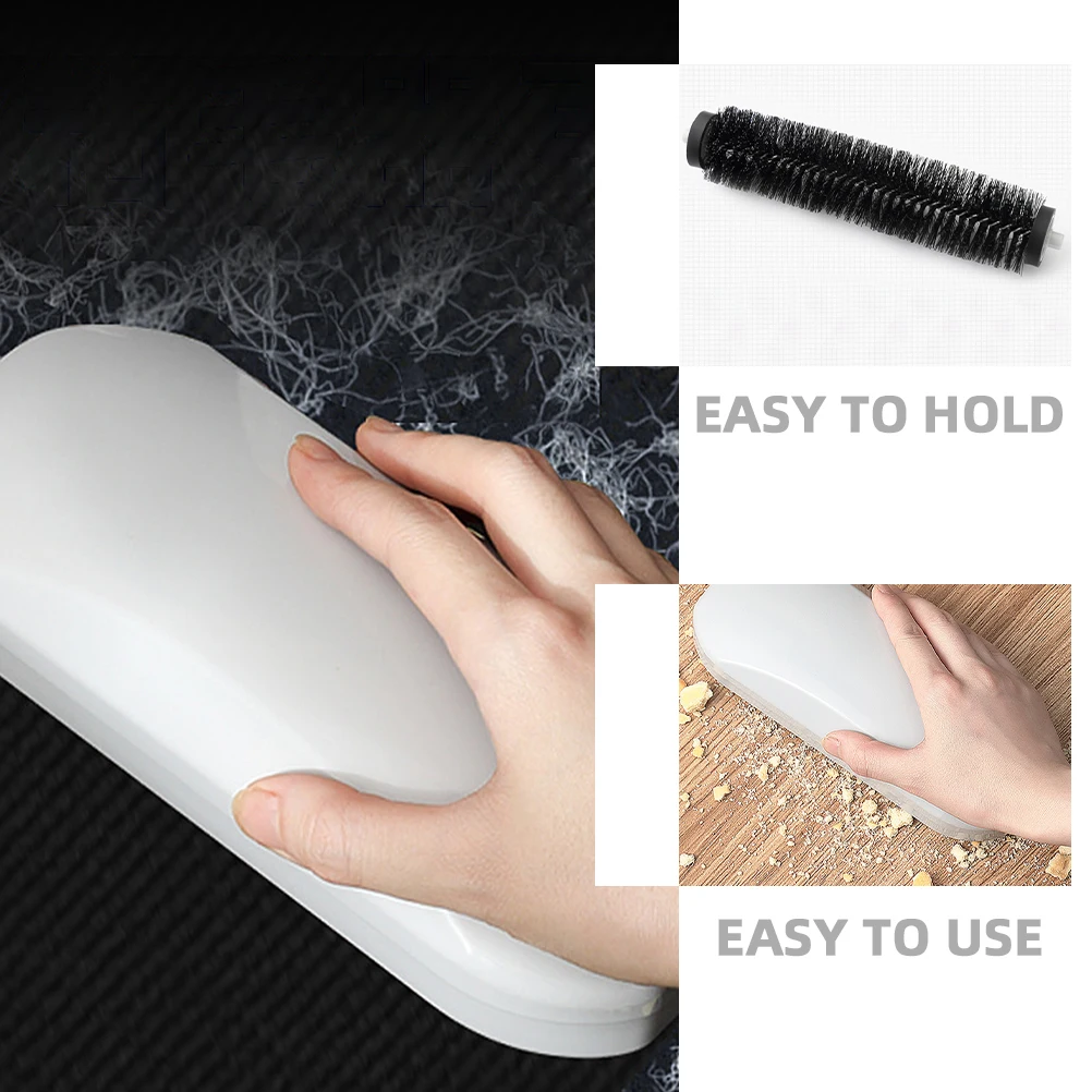 

Hair Removal Brush Ergonomic Crumb Sweeper Soft Bristles Roller for Beds Sofas Floors Tabletop Nutshells Easy Use Clean Mat