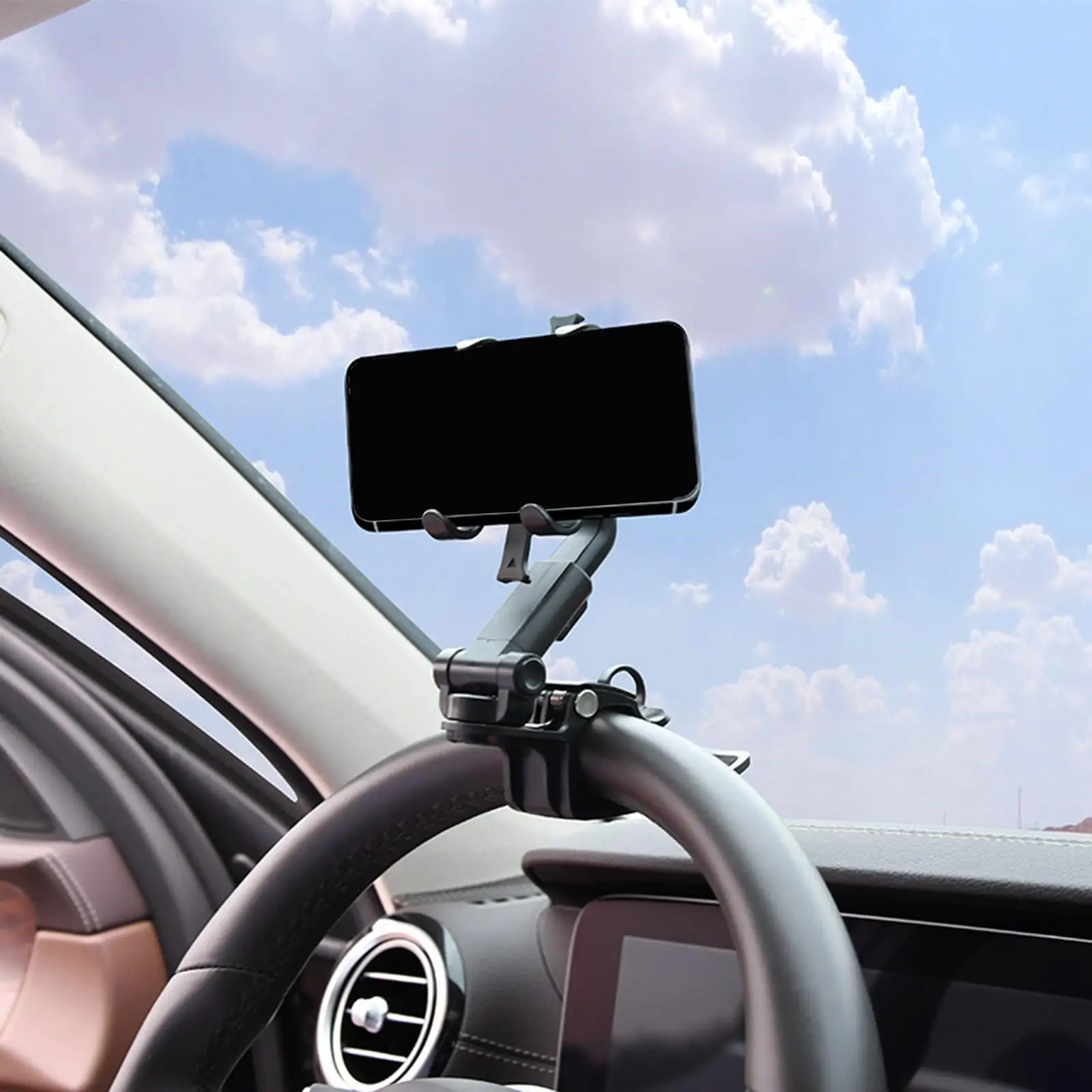 Visor Phone Mount 360 Degrees Rotation Adjustable Handsfree Phone Holder Fit for S8 Note 20 8