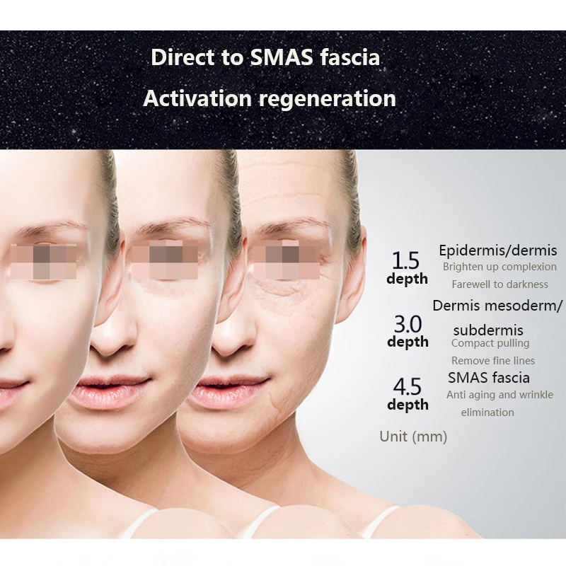 HIFU Macchina Lifting del viso Rassodante per la pelle Dispositivo per il viso Anti-età Rimozione delle rughe Cura della pelle ad ultrasuoni Dispositivi di bellezza per uso domestico