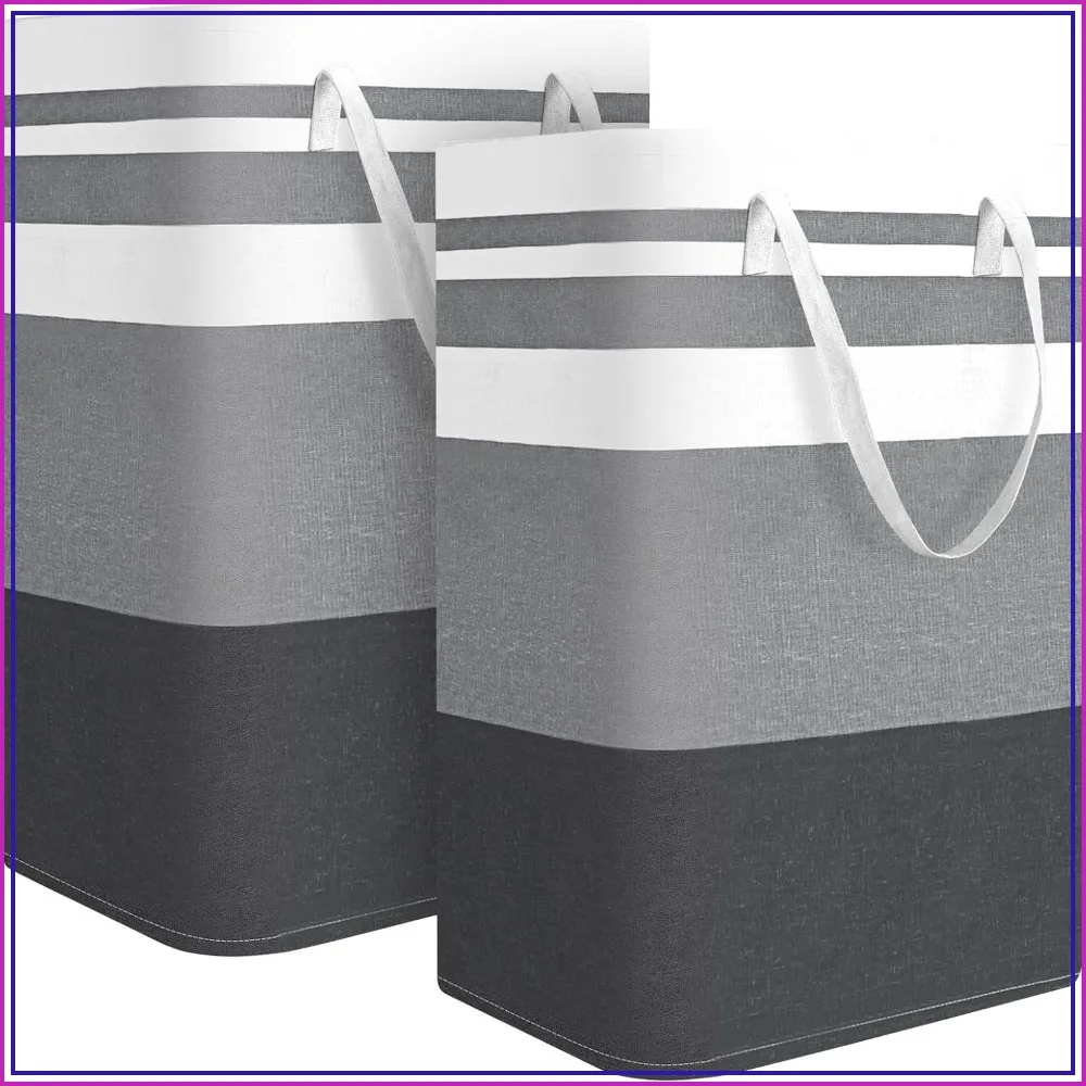 Large Waterproof Collapsible Laundry Bag 2-Pack