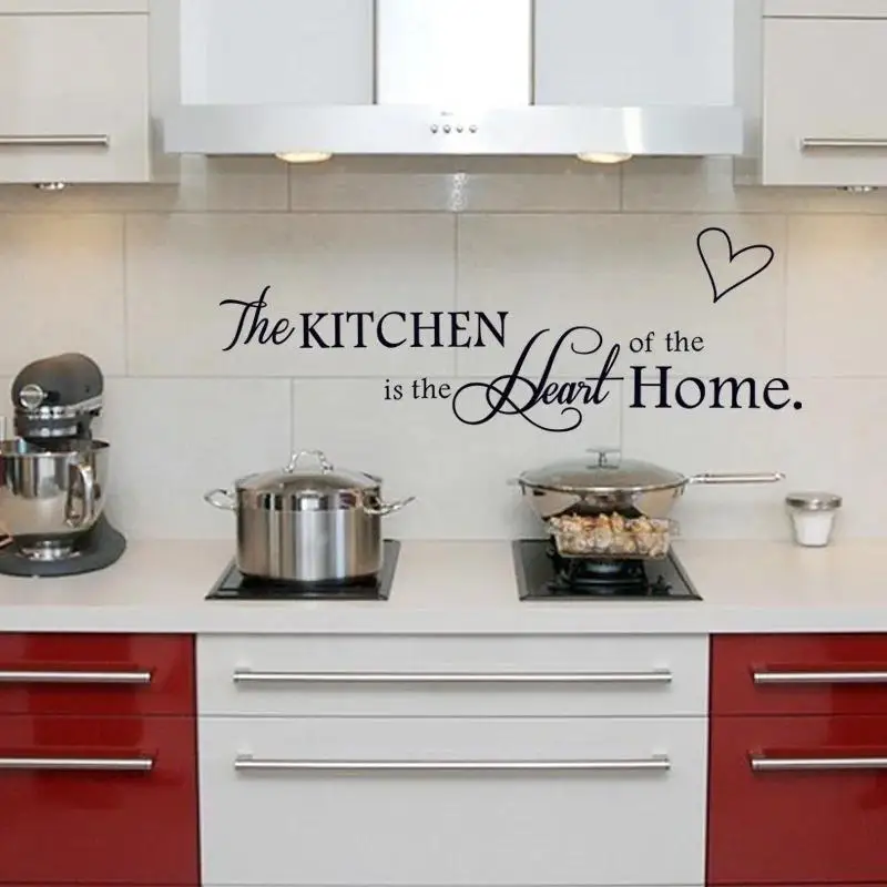 New English Letters Love Wall Sticker On The Wall Decals Art Words Kitchen Background Decoration Stickers Home Decorative