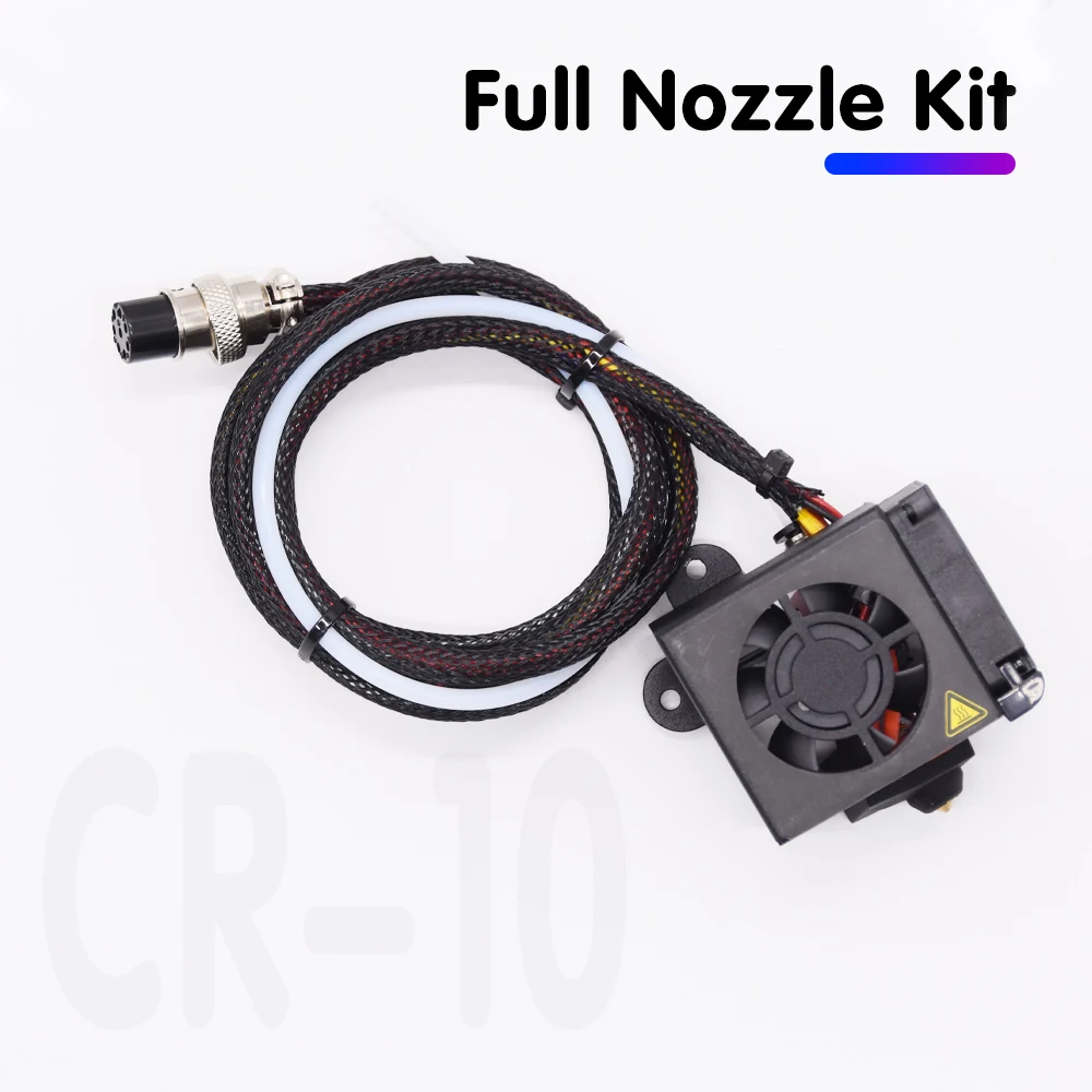 Komplett montierbares MK8-Extruder-Hotend-Düsenset mit 4010 12 V Turbogebläse für 3D-Drucker der Ender-3/5/Pro CR-10-Serie