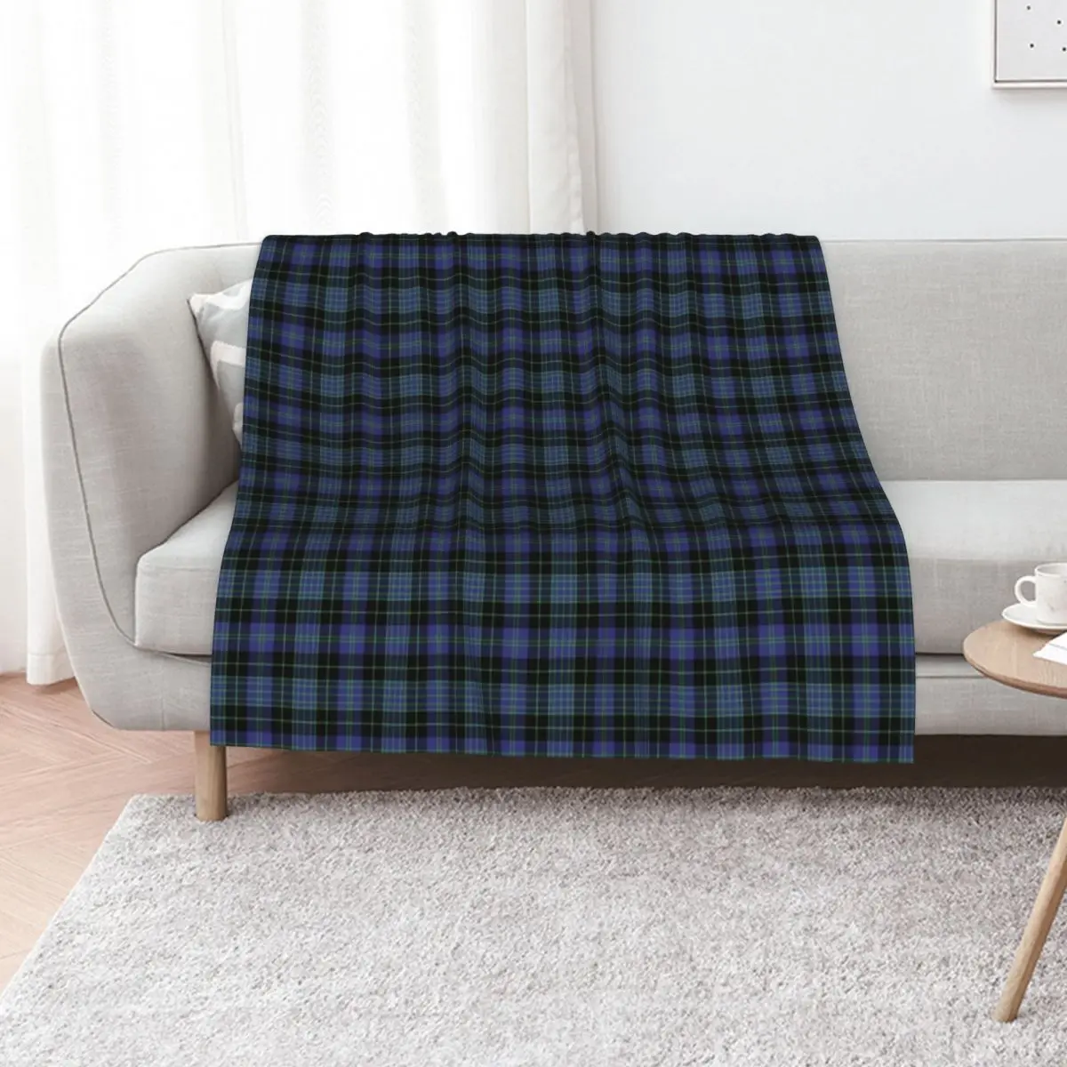 Clan Cargill Tartan Throw Blanket Foldable Soft Warm Blanket for Outdoor Use