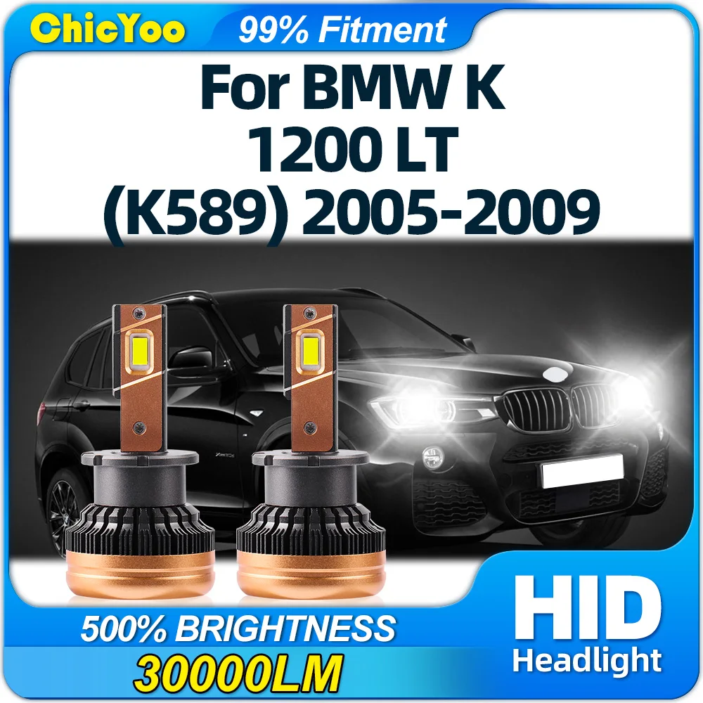 

30000LM LED Car Headlight Bulbs 6000K Auto Lamps 12V Plug and Play Xenon HID Lights For BMW K 1200 LT (K589) 2005-2007 2008 2009