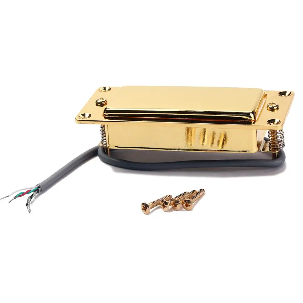

Mini Pickup Humbucker Pickups Neck Bridge Guitar Bass Electric Patented Dual Resonance Configuration Wax Potted