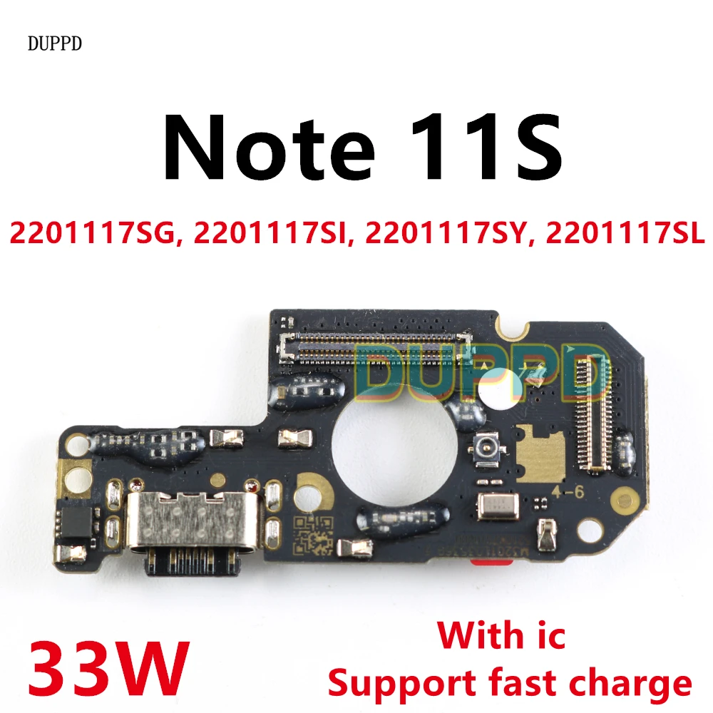 USB 充電ポート Xiaomi Redmi Note 11S マイクマイクドックコネクタボードフレックスケーブル修理部品 Note11s 33 ワット